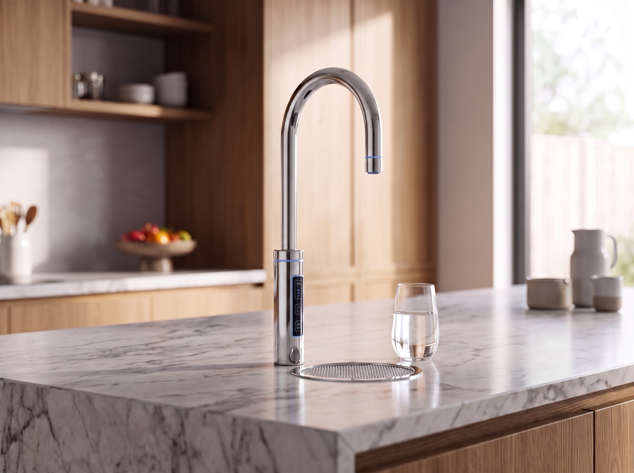RoyalFlow smart tap installed in a designer kitchen